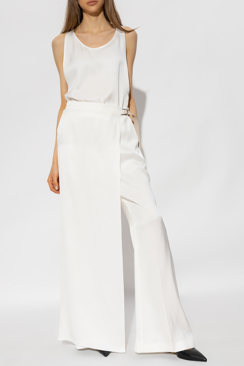 White Silk Jumpsuit Fendi Vitkac Germany